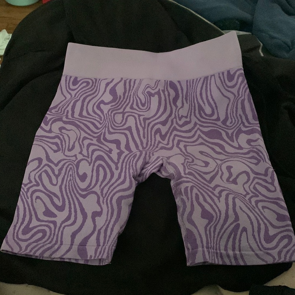 No Boundaries purple biker shorts